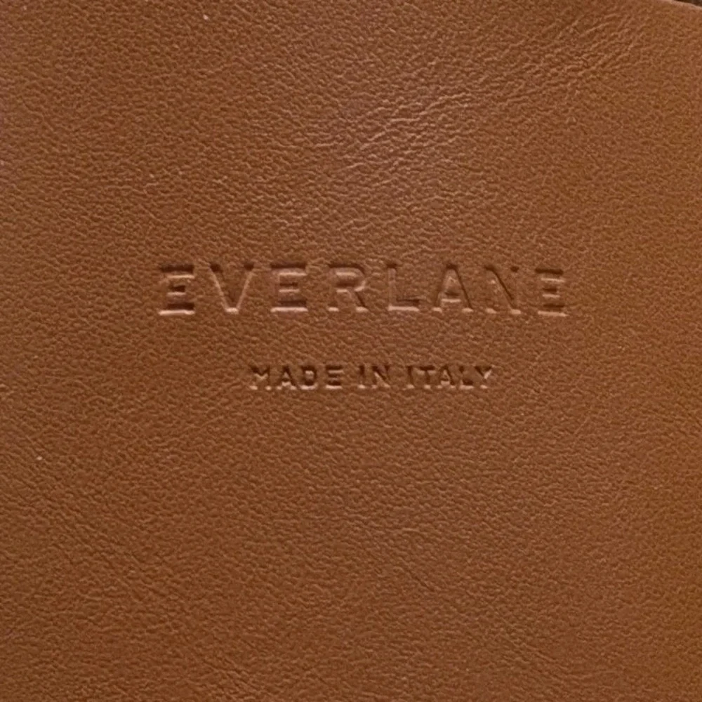 Everlane The Day Market Tote Bag Lg Cognac Brown‎ Italian Leather Minimalist
